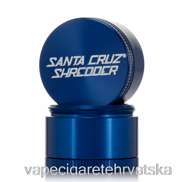 Vape Cigarete Santa Cruz Sjeckalica 1,6 Inča Mali 4-dijelni Mlin Plavi (40 Mm)